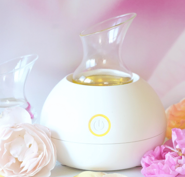 Olie verwarmer + rozen massageolie - Afbeelding 3